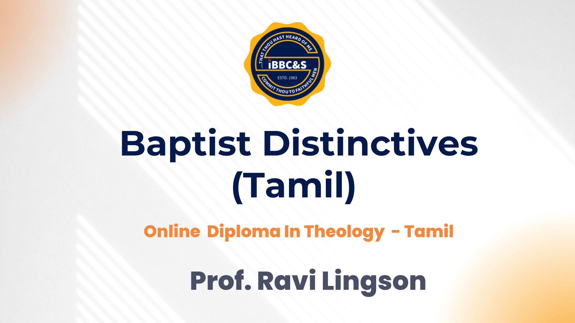 Baptist Distinctives