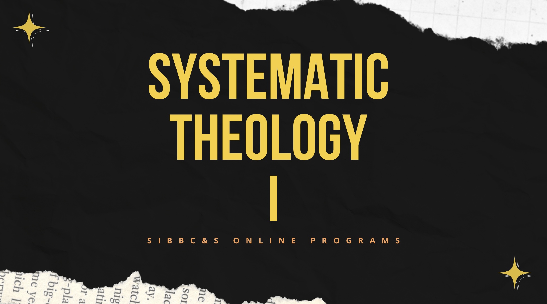 Systematic Theology I