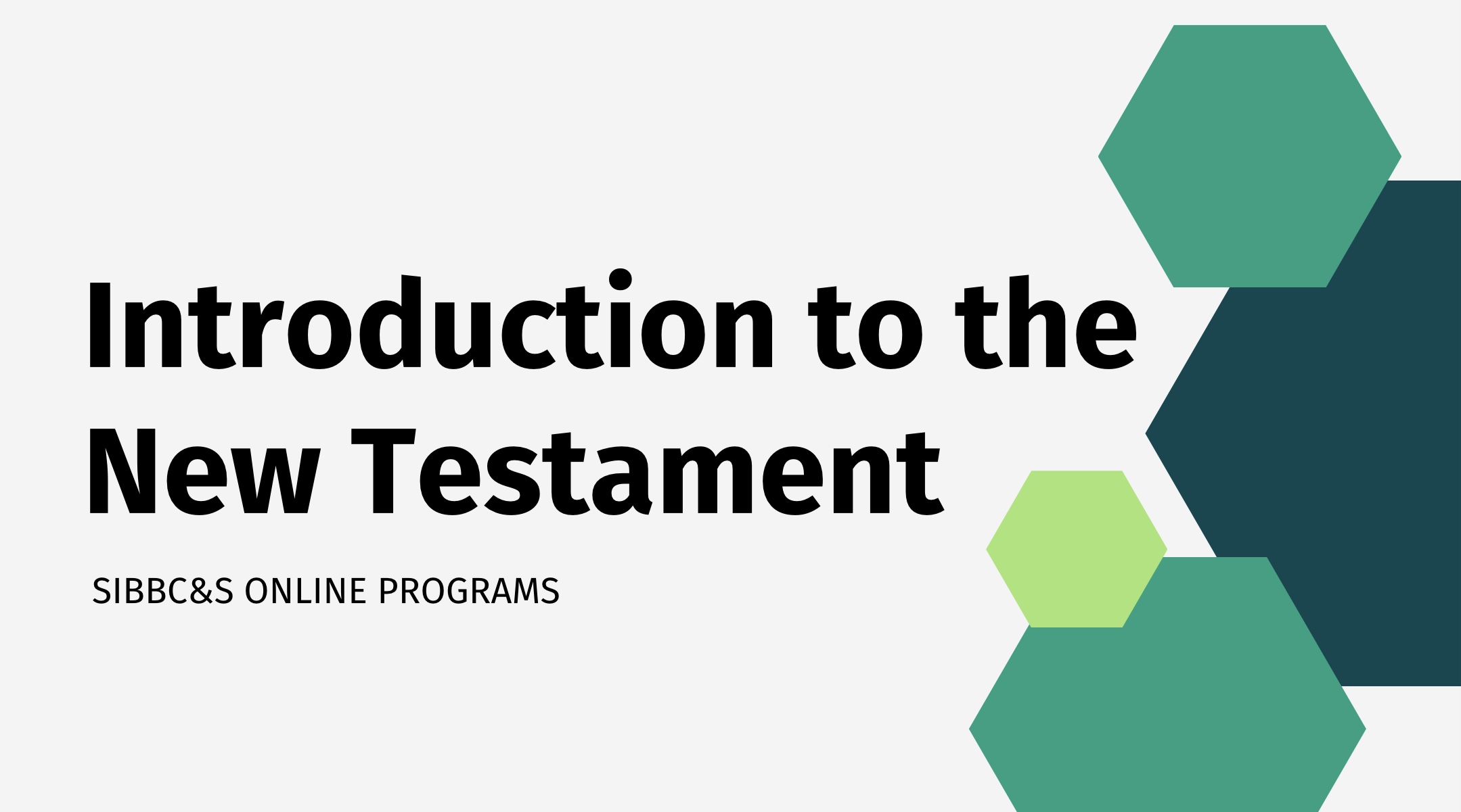 Introduction to the New Testament